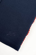 Damson Madder Navy Betsie Waffle Button Tank Top 