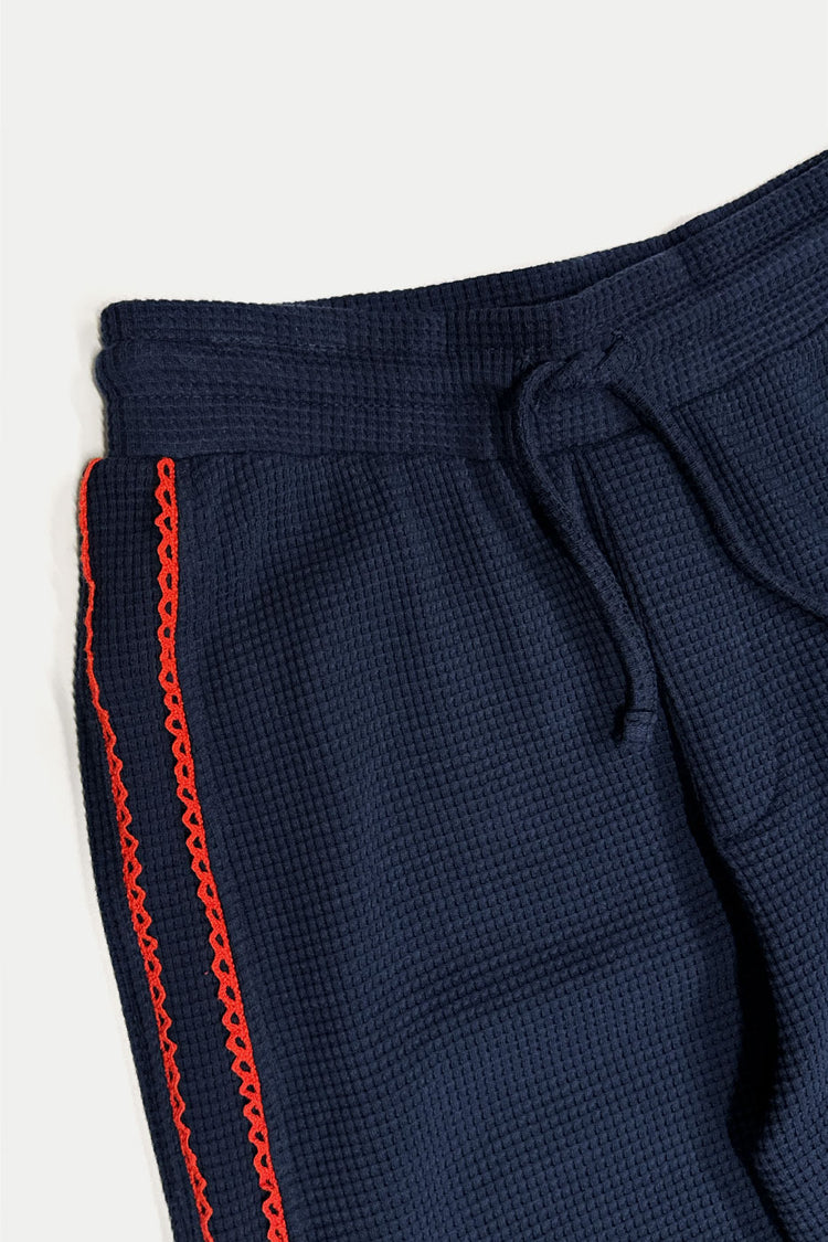 Damson Madder Navy Piper Kickflare Jogger Pants 