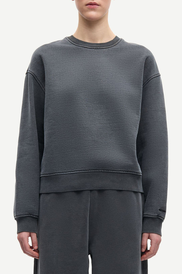 Samsøe Samsøe Charcoal Art Sava Sweatshirt 