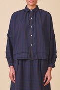 Sideline Indigo Stripe Lotte Shirt 