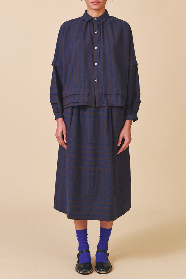 Sideline Indigo Stripe Lotte Shirt 