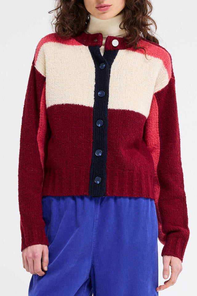 Our Sister Burgundy Krasner Cardigan 