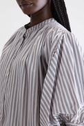 Bellerose Stripe Grey Ink Cropped Blouse 