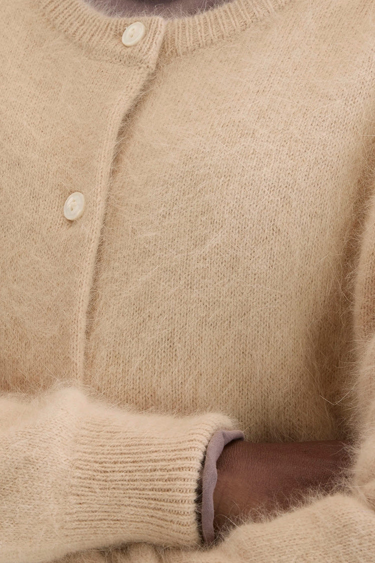 Bellerose Ivory Dathan Angora-Blend Cardigan 