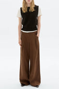 Thinking Mu Brown Kaia Knitted Vest 