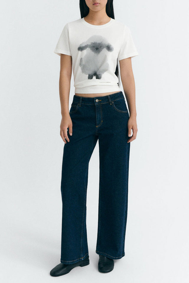 Thinking Mu White Cloud Sheep Ida T-Shirt 