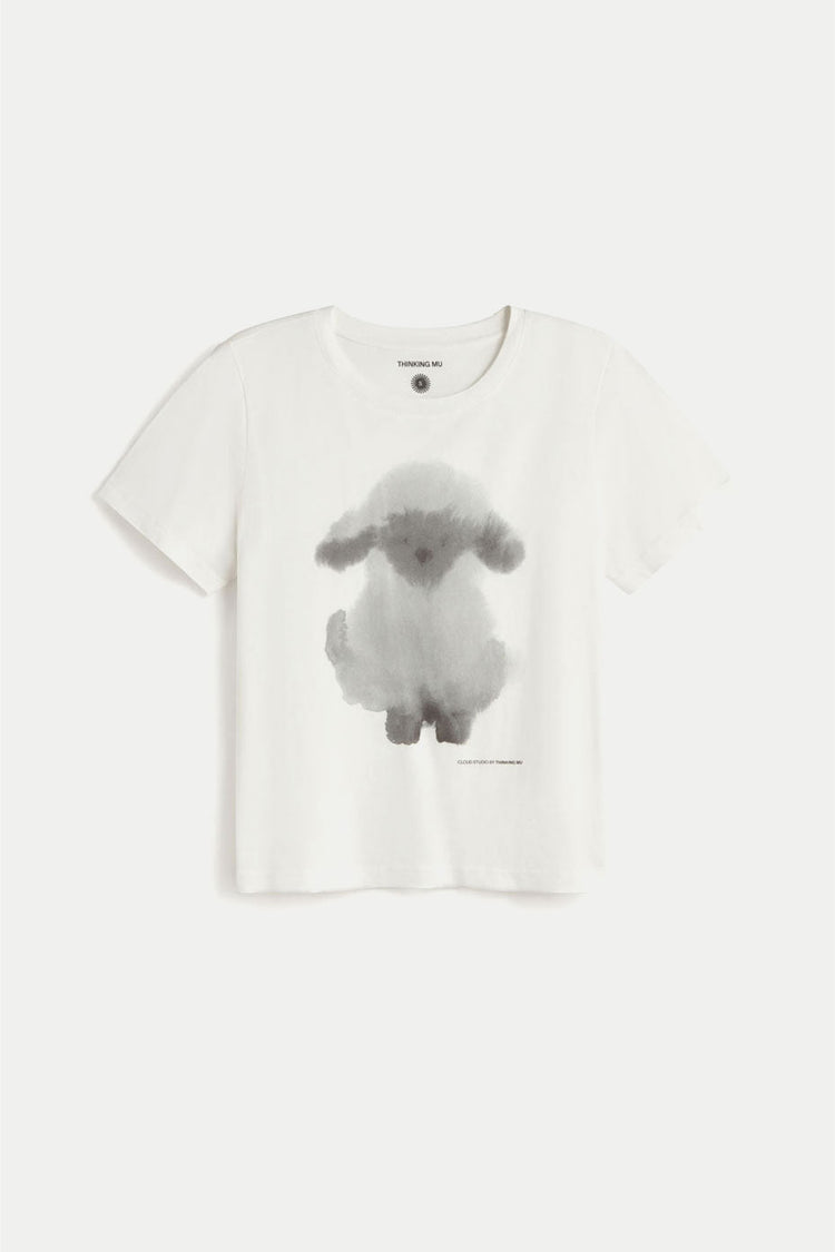 Thinking Mu White Cloud Sheep Ida T-Shirt 