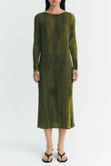 Thinking Mu Green Ombre Myrtle Dress 
