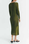 Thinking Mu Green Ombre Myrtle Dress 