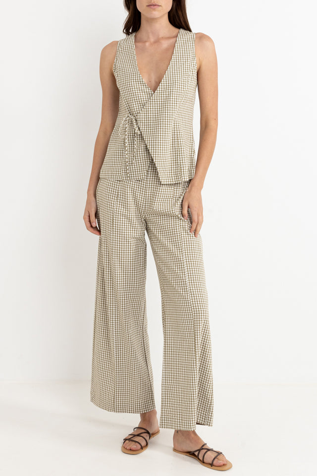 Rhythm Olive Lola Wrap Front Vest 