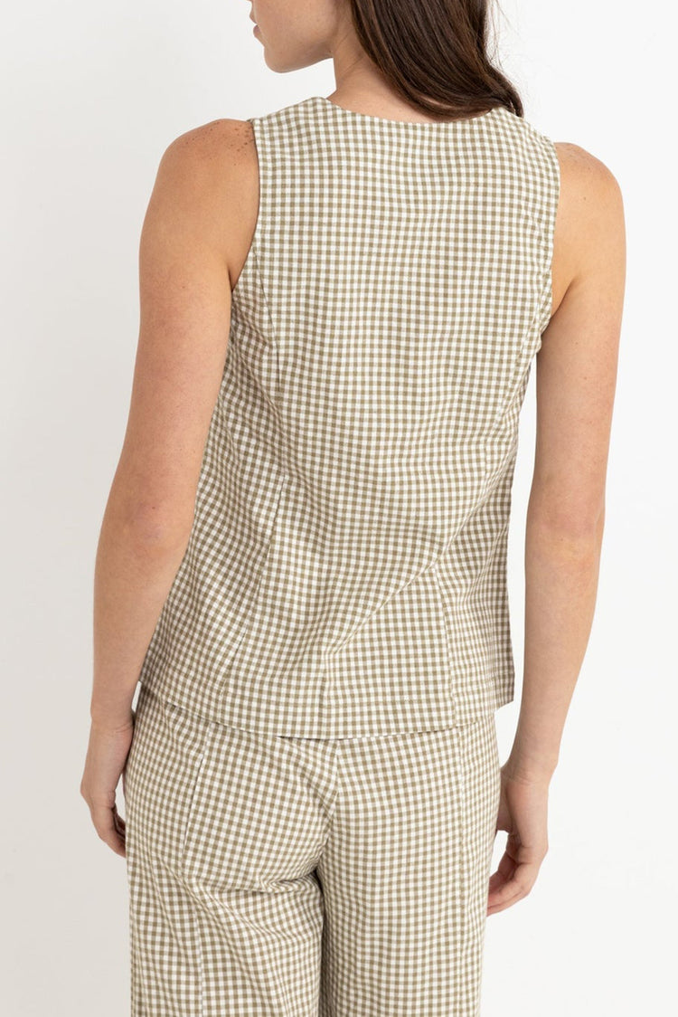Rhythm Olive Lola Wrap Front Vest 