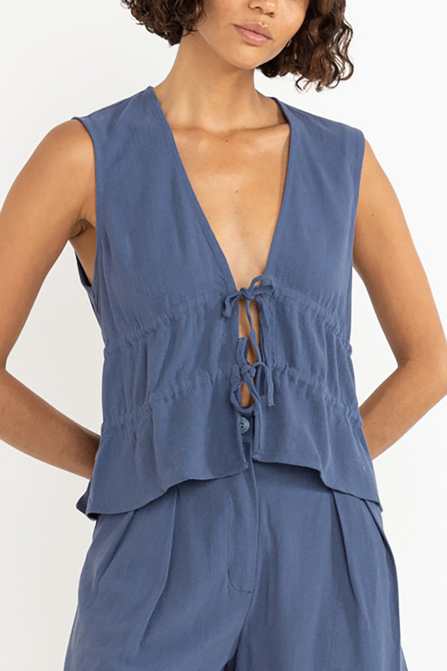 Rhythm Ink Skyla Tie Front Top 