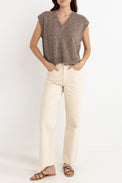 Rhythm Oatmeal Quinn Knit Vest 