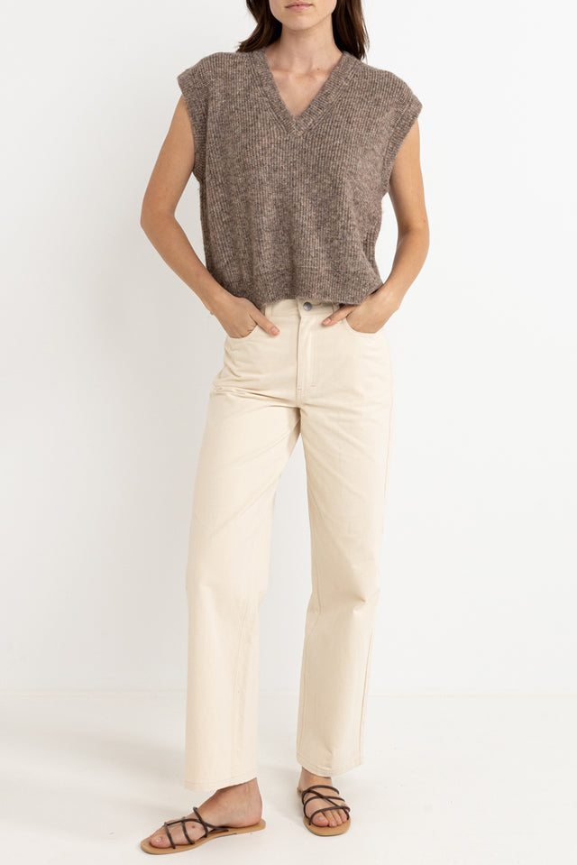 Rhythm Oatmeal Quinn Knit Vest 