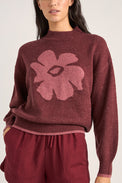 Rhythm Burgundy Juliet Floral Jumper 