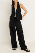 Rhythm Black Cove Cargo Pants 