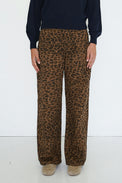 The Tiny Big Sister Mocha Animal Print Berta Denim Jeans 
