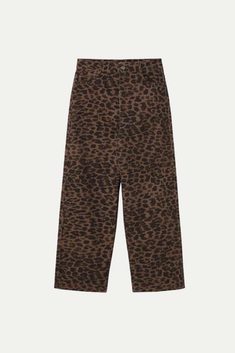 The Tiny Big Sister Mocha Animal Print Berta Denim Jeans 