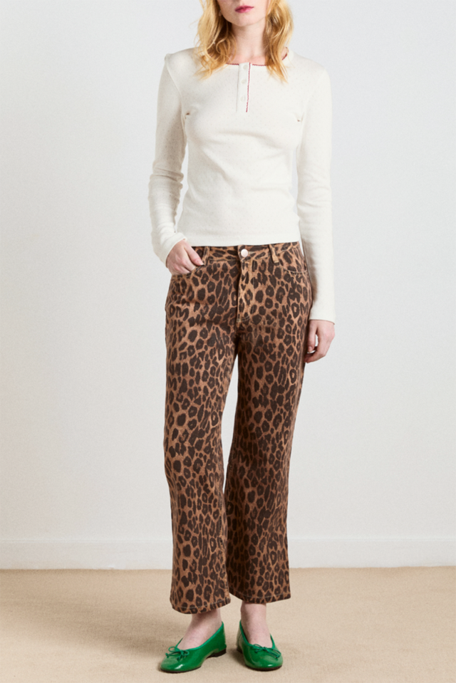 Damson Madder Off White Hester Henley Top 
