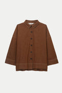 Beaumont Organic Bark Brown Dylan-Leigh Denim Overshirt 