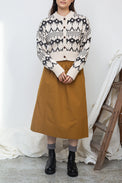 Beaumont Organic Ecru Marl Sugi-Sue Knitted Cardigan 