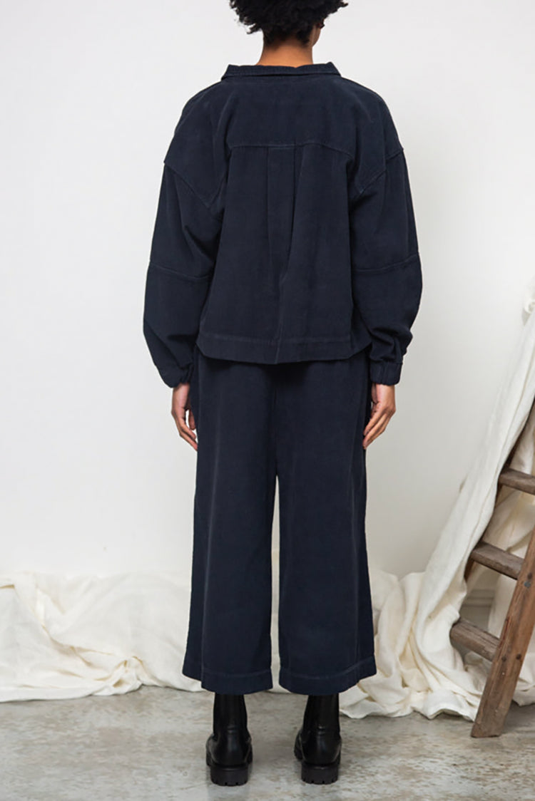 Beaumont Organic Night Sky Navy Tierra Corduroy Overshirt 