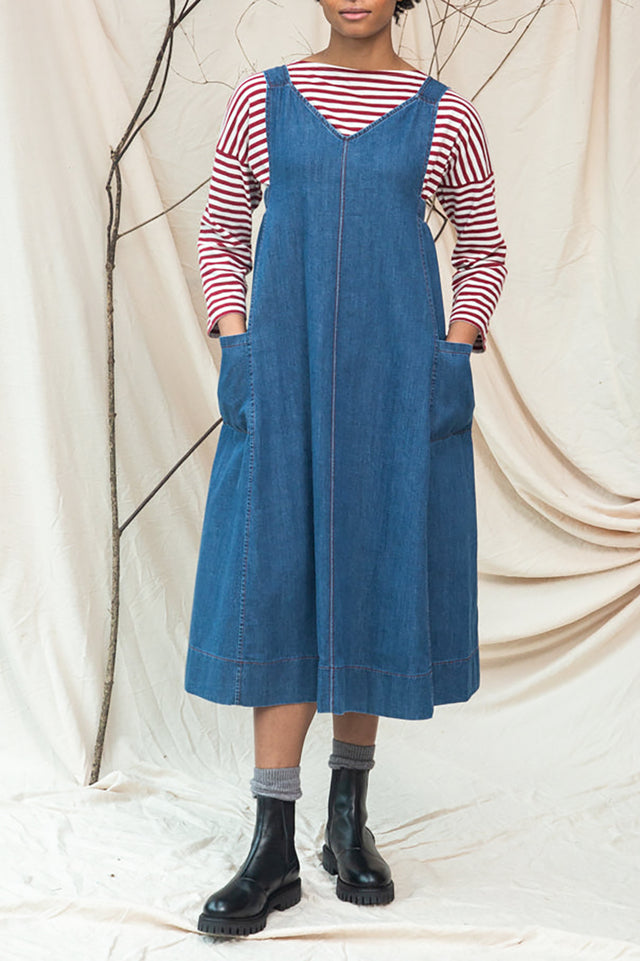 Beaumont Organic Mid Blue Nandina-Leigh Denim Dress 