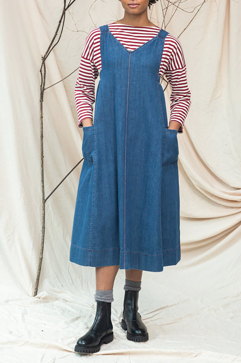 Beaumont Organic Mid Blue Nandina-Leigh Denim Dress 