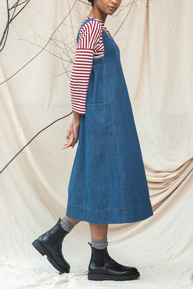 Beaumont Organic Mid Blue Nandina-Leigh Denim Dress 