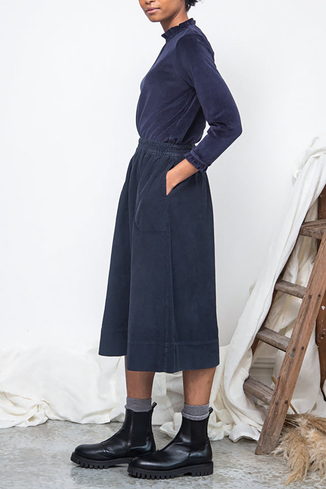 Beaumont Organic Night Sky Navy Pearl-Jane Velour Top 