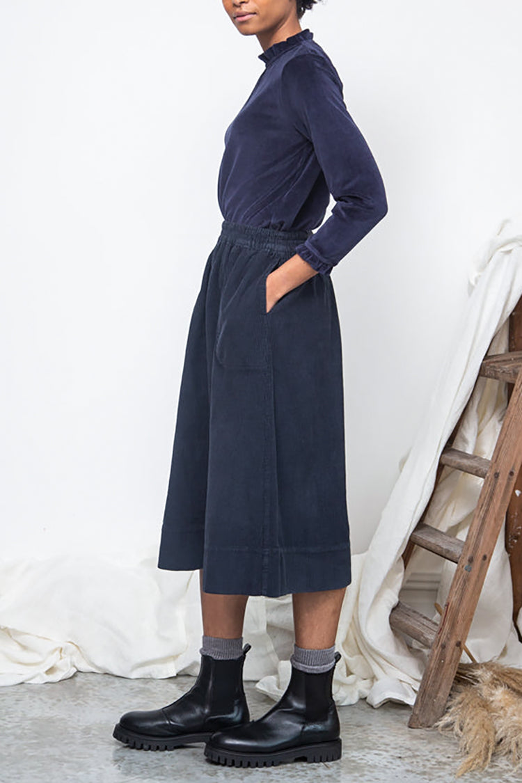 Beaumont Organic Night Sky Navy Pearl-Jane Velour Top 