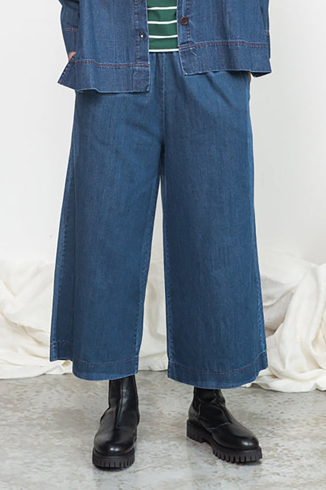Beaumont Organic Mid Blue Evora-Leigh Denim Trousers 
