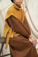 Beaumont Organic Ochre Marl Kanon Knitted Vest 