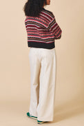 Sideline Black Mix Poppy Jumper 