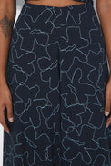 Rita Row Flowers Printed Stretch Knit Ottessa Pants 