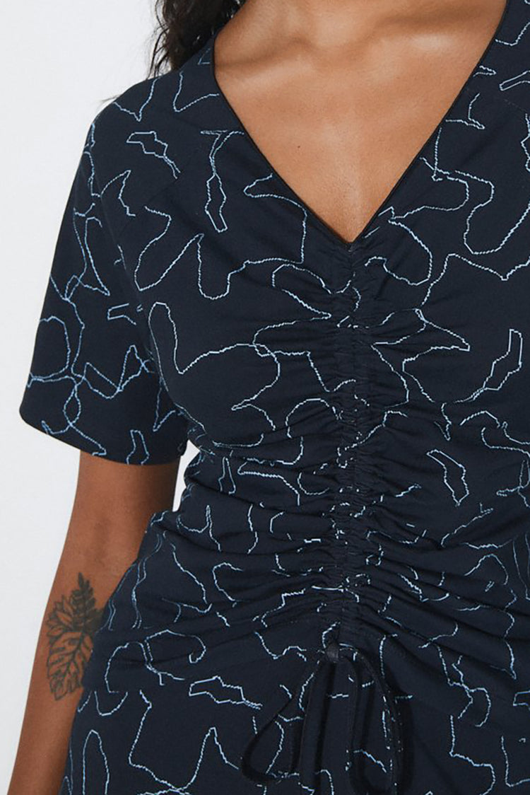 Rita Row Flowers Printed Knit Georgia Top 