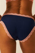 Stripe & Stare Navy & Neon Peach The Original Knicker 