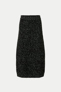 Selected Black Snow White Aria Knit Midi Skirt 