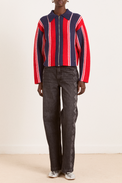 Damson Madder Red Bibi Boxy Reversible Cardigan 
