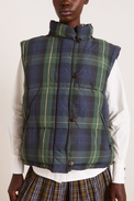Damson Madder Multi Tan Pop Check Pearl Hooded Puffer Jacket 