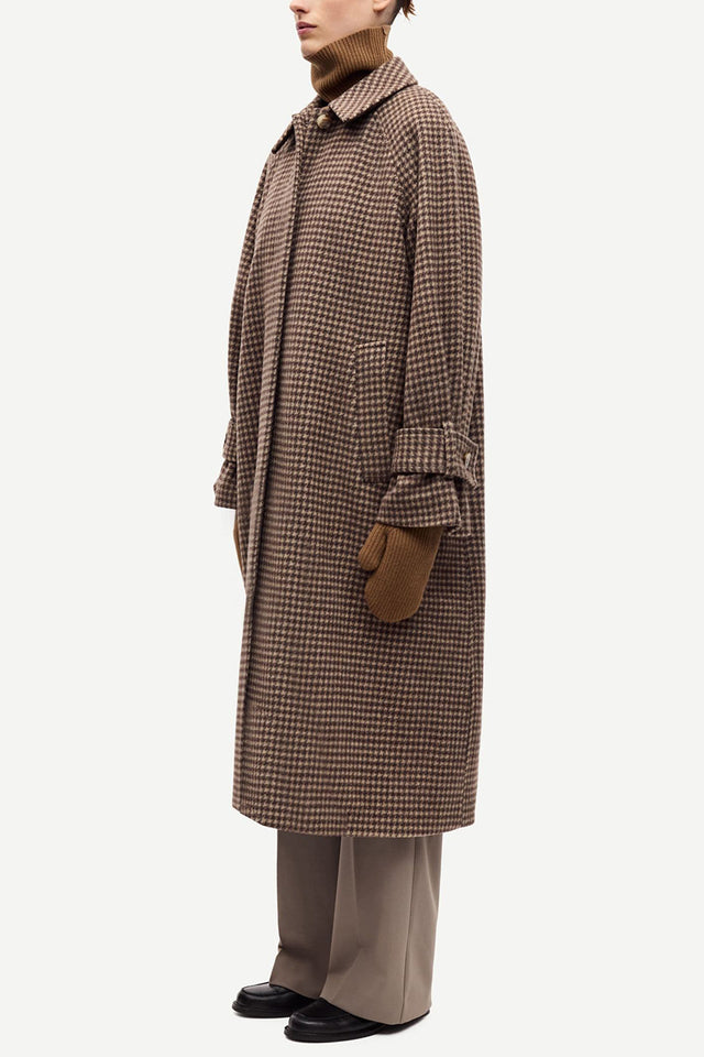 Aluminium Check Alma Coat