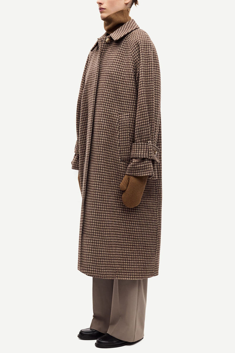 Aluminium Check Alma Coat