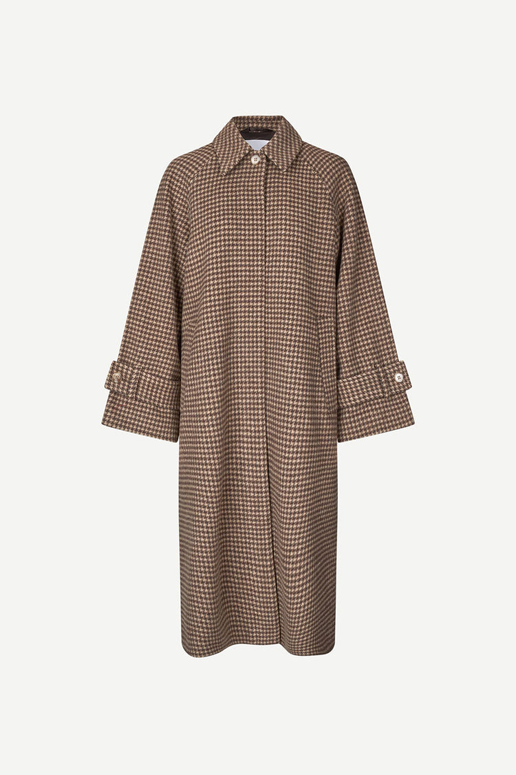 Aluminium Check Alma Coat