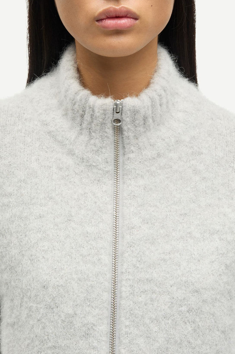 Light Grey Melange Sajeanne Cardigan