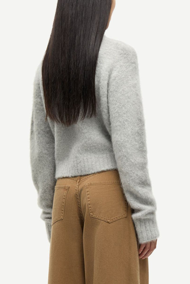 Light Grey Melange Sajeanne Cardigan
