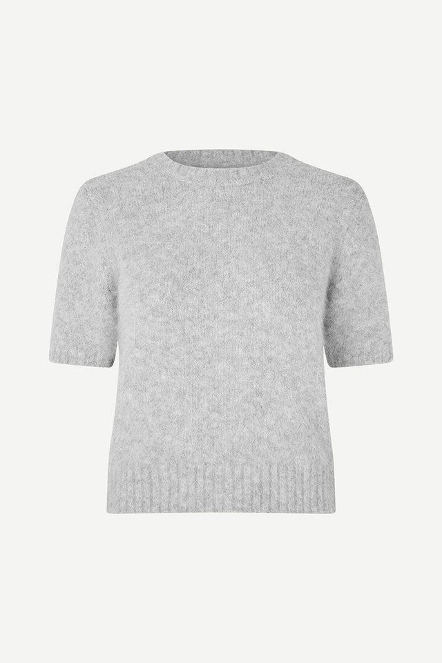Light Grey Melange Sajeanne Top