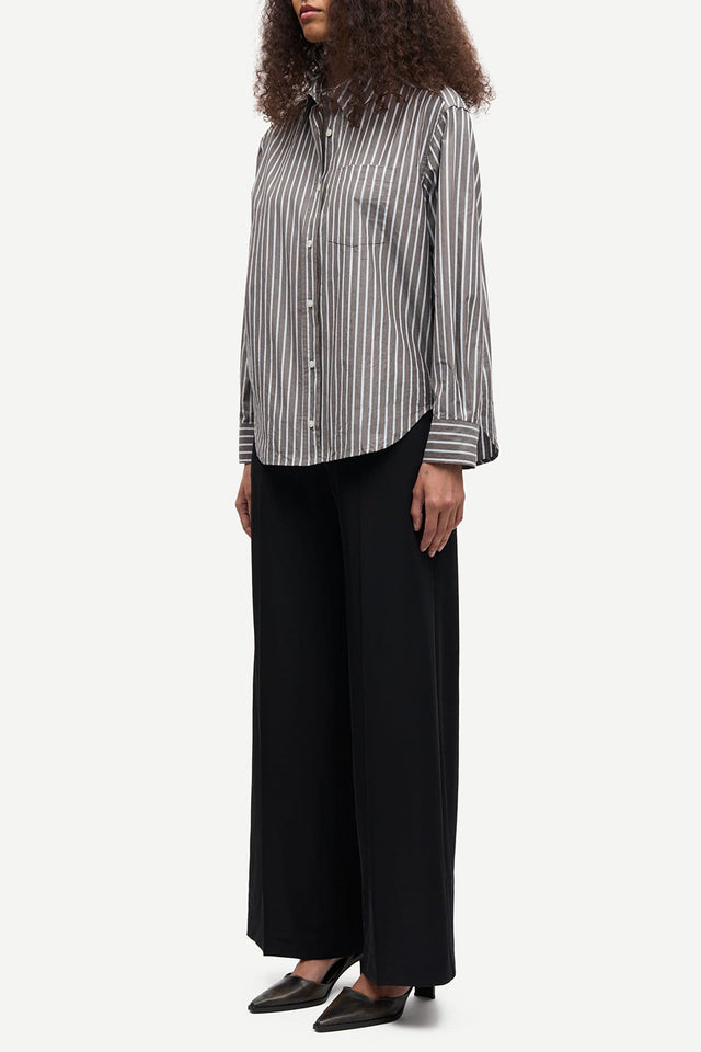 Brown Stripe Salova Pocket Shirt