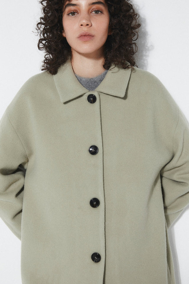 Dirty Green Aline Coat