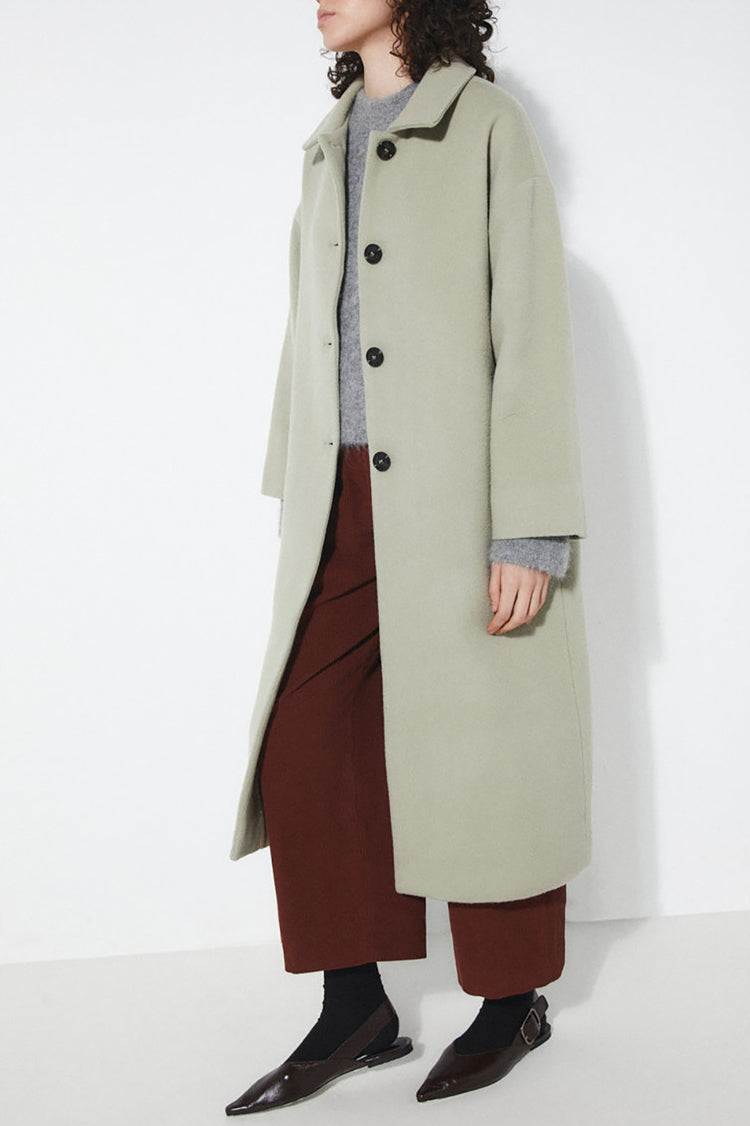 Dirty Green Aline Coat
