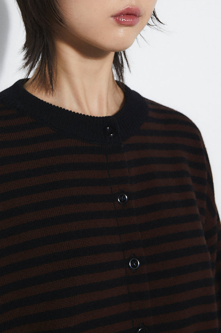 Striped Knit Lynn Cardigan